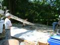 Pouring the concrete