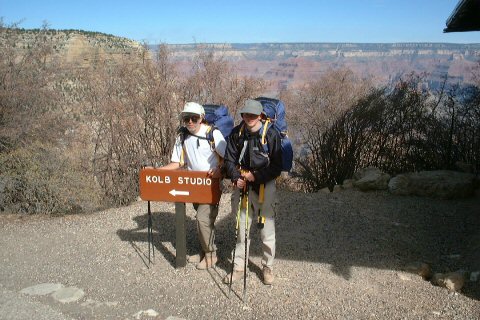 Mike and Dan near BA trailhead