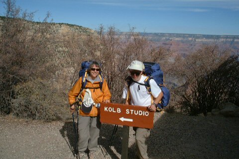 Kathy and Mike near BA trailhead